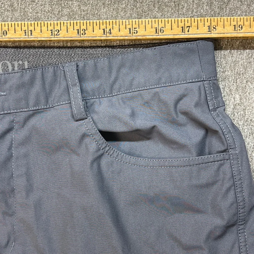 Vuori Meta Pant Mens 35x30 Charcoal Grey Technical Stretch 5-Pocket Trousers
